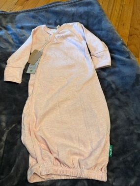 Organic Baby Pink Sleep Sack with Snap Front - Unbranded